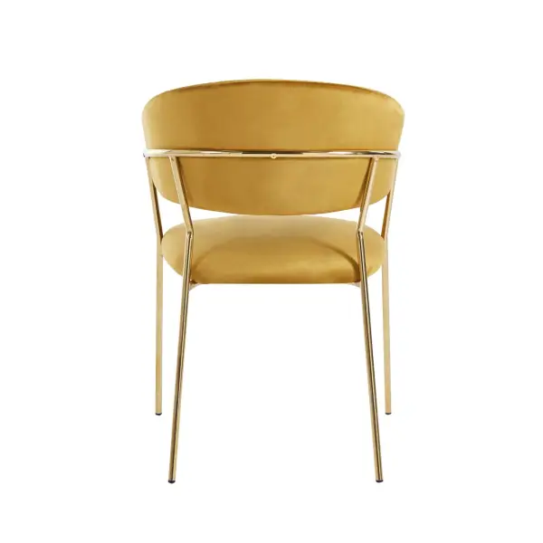 Krzesło tapicerowane curry nogi złoty K4-FX 3